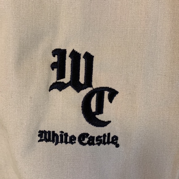 NOS Vintage White Castle Tan with Plaid Lining Embroidered Jacket Size XL - Picture 2 of 8